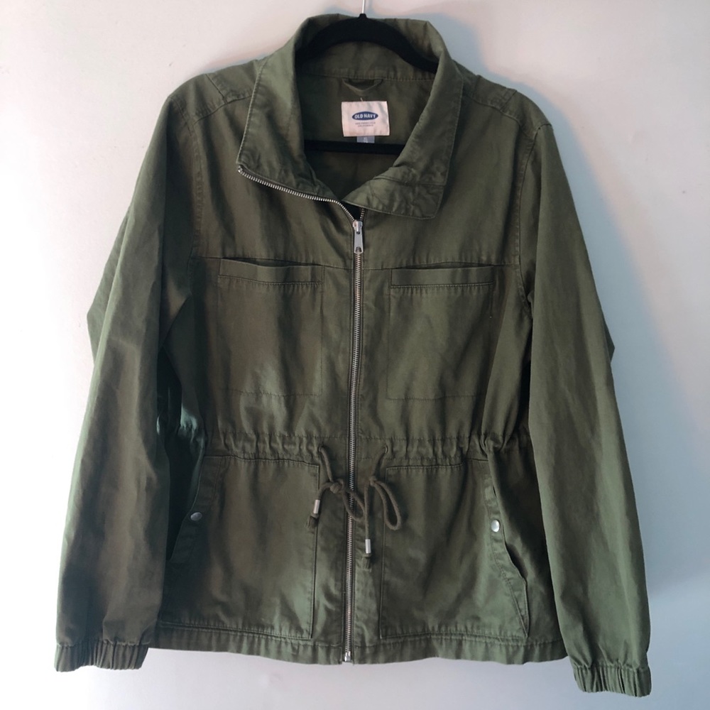 Old Navy Military Green drawstring jacket 🧥
